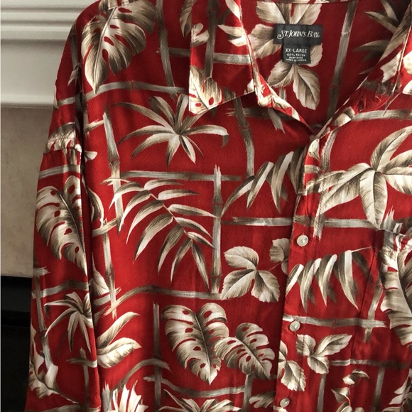 St. John's Bay Men's Shirt button down Short Sleeve Size XXL =F - Picture 2 of 11